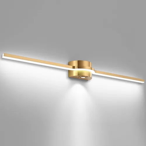 Miniatura 11 de SOLFART BK-3C - Luces LED de tocador para baño, lámparas de baño negras, 3 colores de temperatura regulable de 48 pulgadas