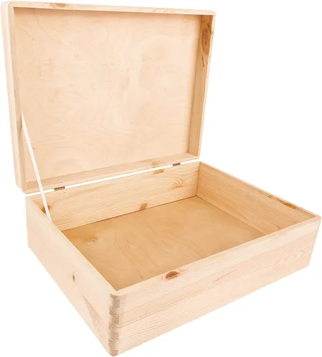 Miniatura 36 de Creative Deco Caja Grande de Madera Negra para Almacenamiento con Tapa con Bisagras 11.8 x 7.87 x 5.51 pulgadas (+-0.5) Caja de Regalo para Negro
