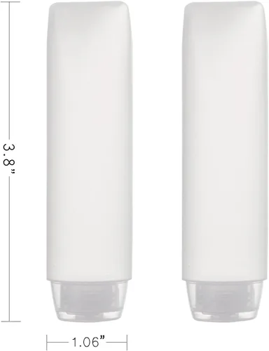 Miniatura 7 de OTO Paquete de 6 botellas de plástico de tamaño de viaje para líquidos, 1.0 fl oz/1 onza líquida, aprobados por la TSA para maquillaje, artículos