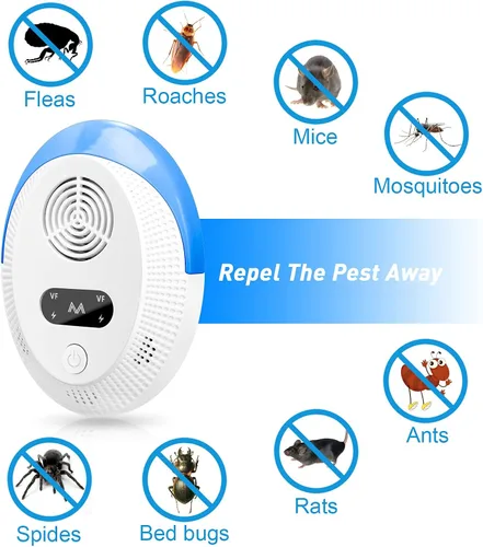 Miniatura 3 de 2026 Upgraded Mouse Repellent, Ultrasonic Pest Repeller, Home Indoor Pest Repellent for Insect, Roach, Spider, Ant, Bug, Rodent, Mouse, Bugs