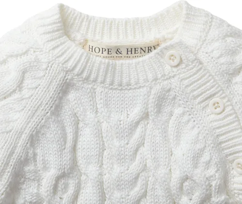 Miniatura 3 de Hope & Henry Layette - Suéter de cuerpo entero, tejido para bebé
