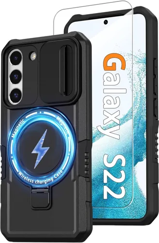 Miniatura 113 de Funda magnética para Samsung Galaxy Note 20 Ultra con soporte de anillo [con protector de pantalla] [Compatible con carga inalámbrica MagSafe] Funda