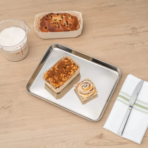 Miniatura 9 de Restaurantware Taipei - Moldes de madera para hornear de 17 onzas, 100 moldes desechables listos para horno, con forros de papel, recipientes