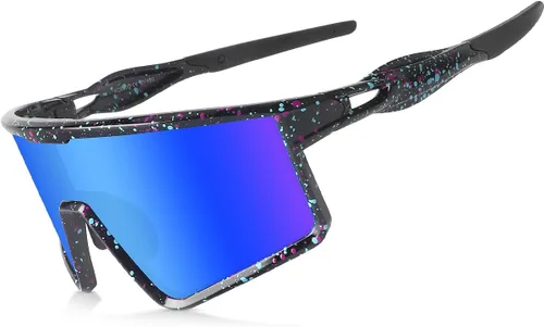 Xiyalai Gafas de sol para ciclismo para hombres y mujeres, lentes de sol deportivos con protección UV para correr, lentes de sol para béisbol,