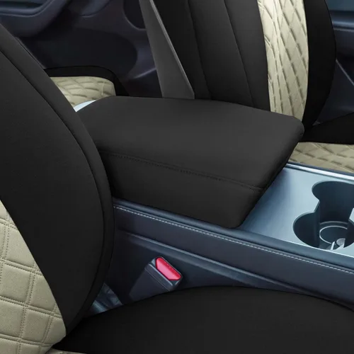 Miniatura 4 de FH Group Fundas de asiento de automóvil de ajuste personalizado hechas específicamente para Tesla Model Y Ultraflex 2020-2025, fundas de asiento