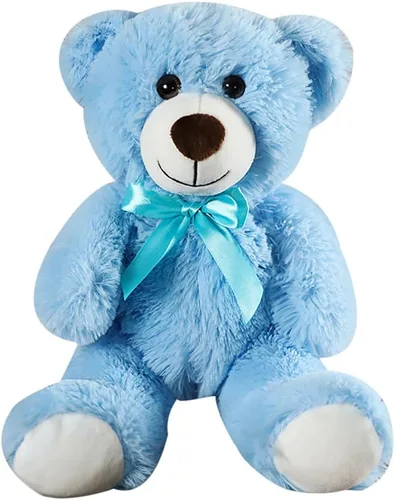 Oso de peluche, juguete de peluche de 12 pulgadas, regalo de cumpleaños, día de San Valentín, Navidad para niños, niñas, amigos (azul)