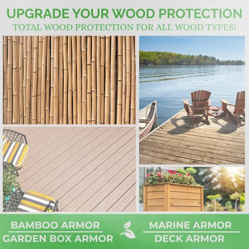 Miniatura 8 de Seal It Green Extreme Total Wood Sellador Black Lava Tinte y sellador de madera duradero en uno Protección profunda para cubiertas, vallas