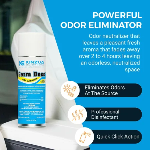 Miniatura 5 de Kinzua Environmental Germ Boss - Eliminador de olores fuerte, nebulizador de limpieza y desodorización de acción rápida, nebulizador de bomba