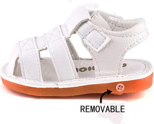 Miniatura 6 de WILLFUN Sandalias chirriantes de verano para bebé niño y niña, suela de goma de alta calidad, zapatos antideslizantes para niños pequeños primeros