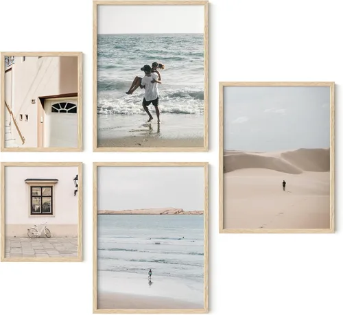 Miniatura 11 de HAUS AND HUES Portarretratos para pared, juego de 5 marcos de fotos negros, collage de marcos de fotos, marcos de fotos a granel, marcos de fotos