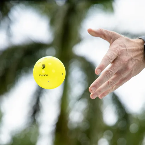 Miniatura 9 de GAMMA Chuck Pickleballs para jugar al aire libre, diseño simétrico de 38 agujeros, bola oficial de DUPR y NPL, aprobada por USAPA para juego