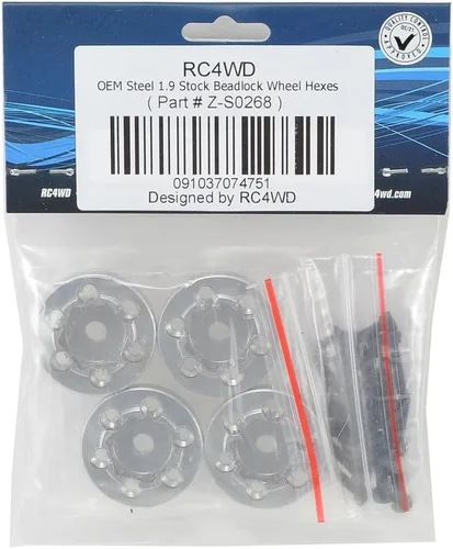 Miniatura 2 de RC4WD OEM acero 1,9 Stock Beadlock rueda hexes CNC alumbre RC4ZS0268 piezas eléctricas de la opción del coche/del camión