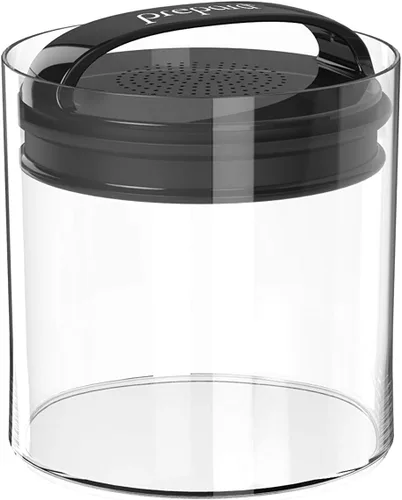 Prepara Evak Fresh Saver - Almacenamiento de alimentos de plástico, 58 onzas, color negro (paquete de 12)