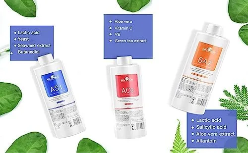 Miniatura 5 de Elitzia AS1 SA2 AO3 Aqua Peeling Solución Cuidado de la piel Aquapeel Suero Para Hydro Facial Dermoabrasión Máquina Limpieza e Hidratación 13.5 fl