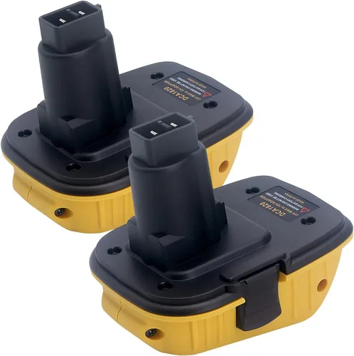 Gonocop 2 paquetes DCA1820 de repuesto para adaptador de batería Dewalt de 18 V a 20 V, convierte la batería de litio DeWalt de 20 voltios Max XR