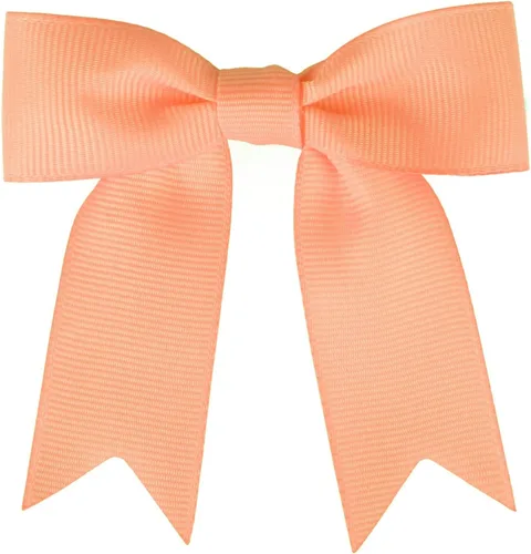 Miniatura 12 de Meseey 50 lazos de grogrén de 3 pulgadas, color gris plateado, preatados, para bolsas de golosinas, cesta de envoltura de regalo, boda, baby shower