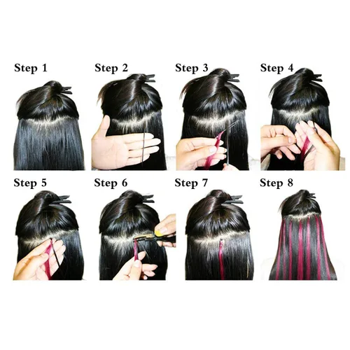 Miniatura 5 de 2500 extensiones de cabello con microenlaces, cuentas forradas de silicona de 0.197 in para extensiones de cabello humano con punta I Tip