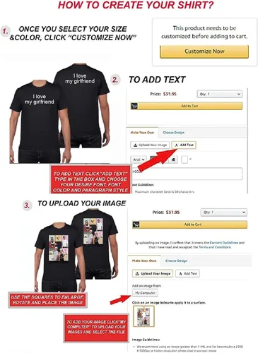 Miniatura 2 de Famiheart Sudaderas con capucha personalizadas diseñan el tuyo propio, retrato de camisa de la foto, regalos personalizados para el día de San
