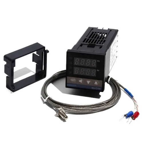 Miniatura 9 de REX-C100 Digital PID Temperature Thermostat Controller with M6 Thread Type K Thermocouple SSR/Relay Output Controller Kit(Controller Set 1m,Relay