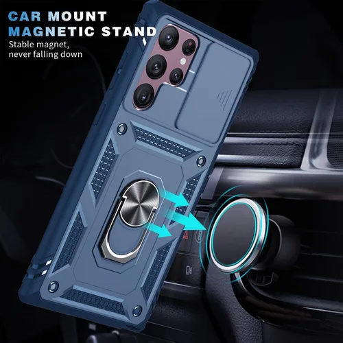 Miniatura 7 de Funda para Galaxy S22 Ultra, a prueba de golpes, resistente a los impactos con lente deslizante Funda protectora para Samsung Galaxy S22 Ultra 4G/5G