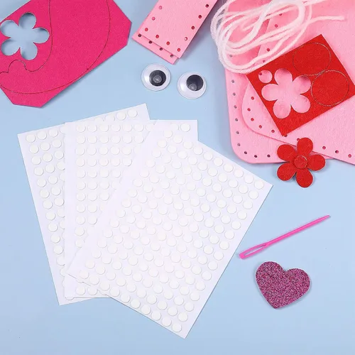 Miniatura 6 de Zonon Adhesivos de doble cara con puntos de pegamento transparente, pegamento para globos, redondo, sin rastros, adhesivo fuerte, impermeable
