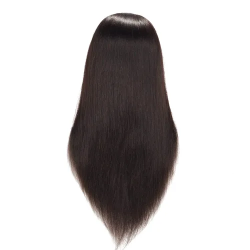 Miniatura 5 de Cabeza de maniquí Hairingrid 20"-22" 100% Cabello Humano para Peluquería y Cosmetología, Cabeza de Muñeco de Entrenamiento con Soporte de Abrazadera