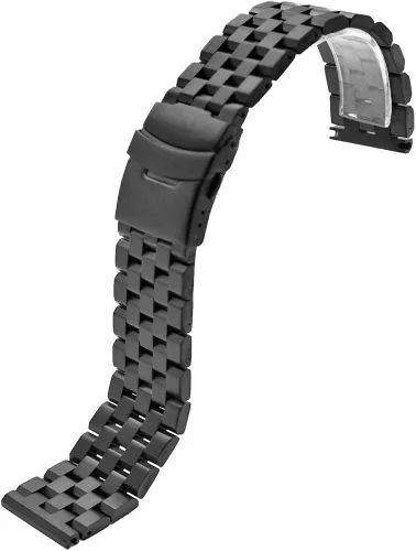 Miniatura 2 de Sinaike - Correa de reloj de acero inoxidable sólido, para hombres y mujeres en azul negro plateado y de 0.95pulgadas, 0.87pulgadas, 0.79pulgadas