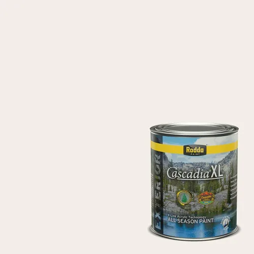 Miniatura 48 de Rodda Paint CASCADIA XL - Pintura e imprimación satinada para exteriores en uno, cuarto de galón, color blanco