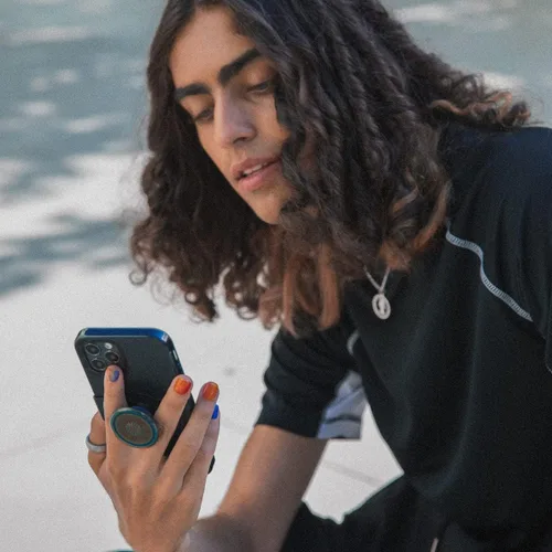 Miniatura 2 de PopSockets Funda para iPhone 13 Pro con agarre y deslizamiento para teléfono, funda para iPhone 13 Pro - Negro