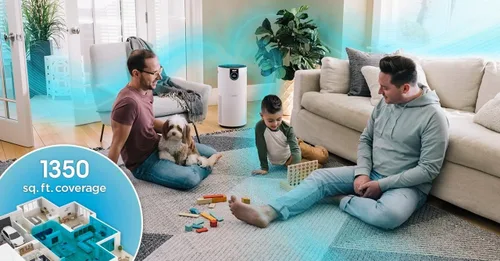 Miniatura 4 de SHARK UA205 - Purificador de aire Nanoseal HEPA MAX con Clean Sense, cubre 1350 pies cuadrados, habitación XL, captura el 99.98% del polvo