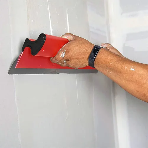 Miniatura 3 de Hoja de yeso roja Skimming Blade Enyesado Pintura Espátula de alisado Flexible Acabado Paleta Herramientas profesional 15.75inch 15.7 in herramienta