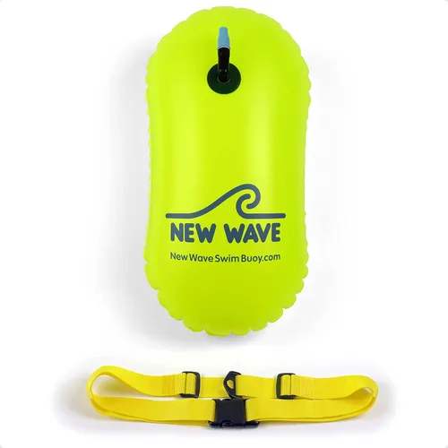 Burbuja de Natación New Wave para Nadadores de Aguas Abiertas y Triatletas - Sé Brillante, Sé Visto y Sé Más Seguro con New Wave Mientras Nadas al