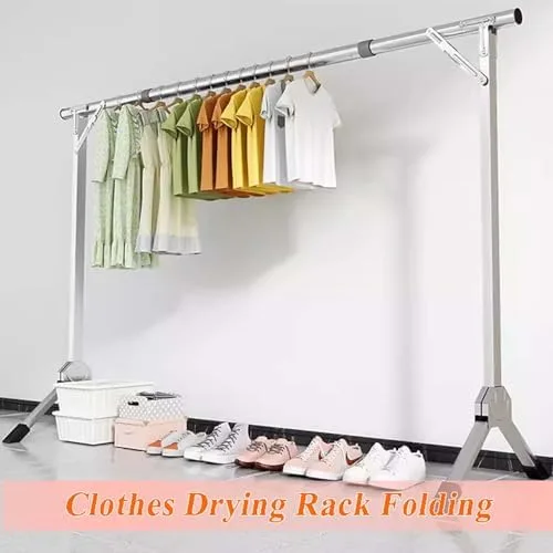 Miniatura 2 de Collapsible Clothes Drying Rack, Heavy Duty 201 Stainless Steel, Space Saving Foldable Laundry Rack, Portable Garment Dryer for Indoor/Outdoor Use