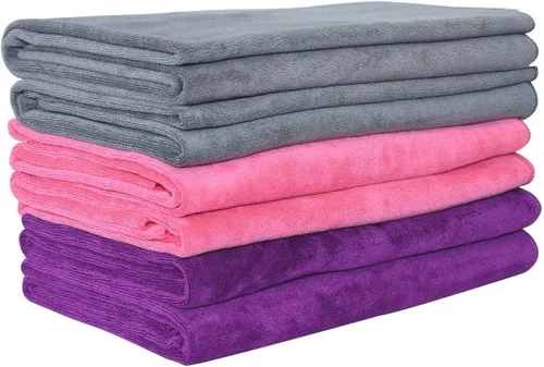 Miniatura 103 de JML Toallas de microfibra, juegos de toallas de baño (paquete de 6, 27 x 55 pulgadas), extra absorbentes, de secado rápido, multiusos, para baño