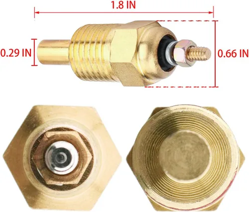 Miniatura 3 de ZeeKee Sensor de temperatura del agua del remitente de temperatura 806490T 3853787 806490 Medidor eléctrico de refrigerante Remitente de temperatura