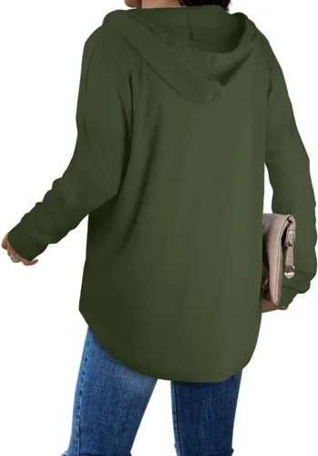 Miniatura 4 de Sudaderas con capucha de moda de otoño para mujer, sudaderas largas de manga larga, tendencia ahora 2023