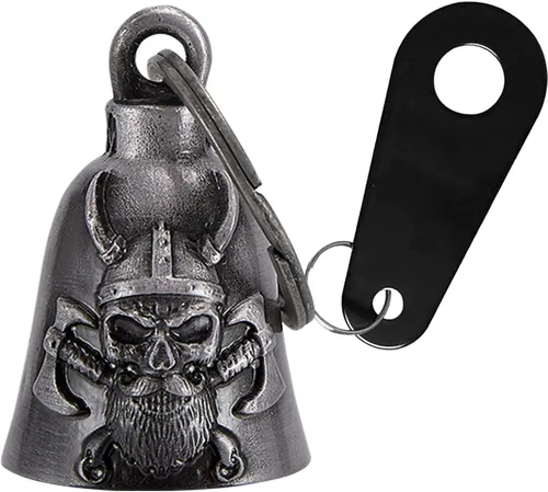 Miniatura 7 de Dream Apparel Campana de Motocicleta Ángel Guardián Aleja Gremlins, Campana de Motociclista para Hombres Mujeres Motociclistas, Regalo de Buena