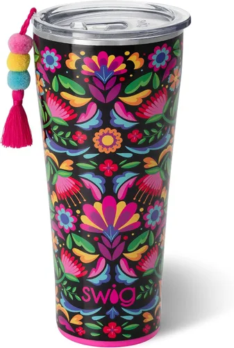 Miniatura 65 de Swig Life - Vaso de 22 oz con aislamiento térmico, vaso de café con tapa, apto para portavasos, apto para lavavajillas, acero inoxidable, taza