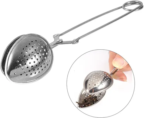 Miniatura 7 de Colador de té, filtro infusor de acero inoxidable en forma de bola, filtro para tés de hojas sueltas, pellizcador de gotas de agua