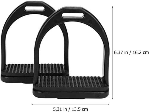 Miniatura 2 de BESPORTBLE Estribos de salto de estribo ancho occidental Sillín guardias de estribo antideslizantes para caballos, estribo de caballo de suministro
