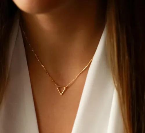 Miniatura 3 de Collner Collar con colgante de corazón de oro de 14 quilates para mujer, delicado collar de estrella, gargantilla de mal de ojo, collar bohemio