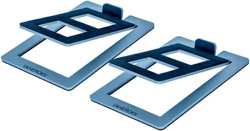Miniatura 8 de C-1 Soportes de altavoz de escritorio para altavoces pequeños, soportes inclinados de acero para altavoces de computadora (par), 15.2 pulgadas