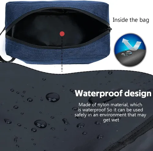 Miniatura 2 de Neceser de viaje para mujeres y hombres, bolsa de afeitar resistente al agua para accesorios de artículos de tocador, bolsas de almacenamiento