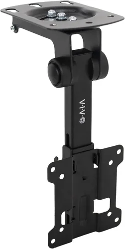 VIVO montaje rebatible manual, plegable, con inclinación, para techo, para televisores con pantalla de LCD plana y monitores Negro