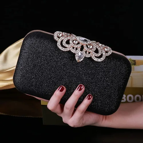 Miniatura 4 de NovaAria Bolso de noche para mujer bolso de mano con lentejuelas brillantes bolso de novia boda fiesta baile de graduación