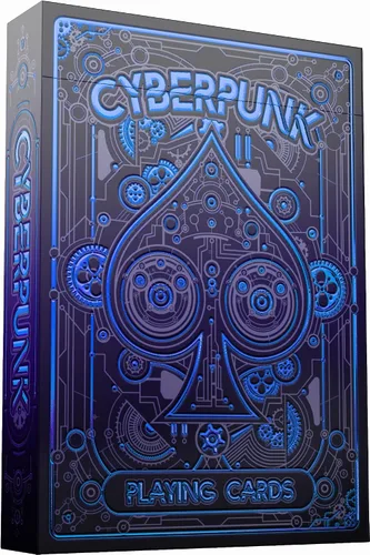 Juego de cartas de Cyberpunk, con e-book gratuito de cartas (idioma español no garantizado), mazo de cartas prémium, cartas de póquer geniales,