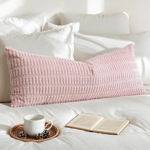 Miniatura 36 de OTOSTAR Fundas de Almohada Decorativas de Pana de 16 x 24 Pulgadas Súper Suaves Bohemias a Rayas Rectangulares Fundas de Cojín Modernas para Sofá