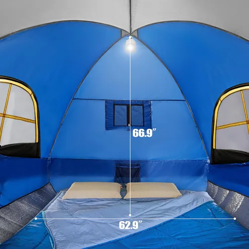 Miniatura 3 de GoHimal Pickup Truck Tent, Waterproof PU2000mm Double Layer for FT Truck Bed, Portable Bed Tent for Camping
