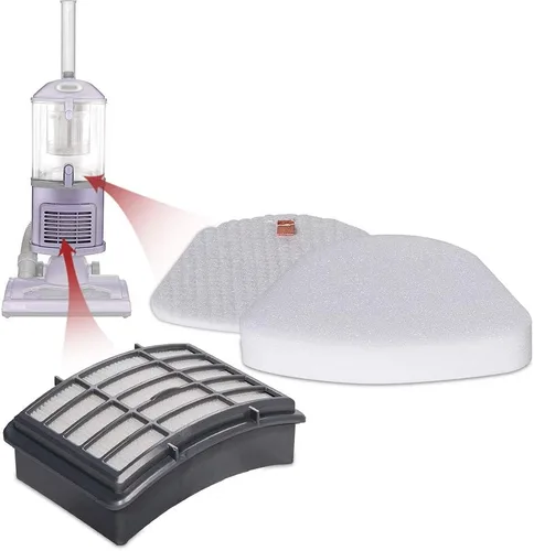 Miniatura 8 de HIFROM Kits de filtros de vacío de repuesto para Shark Navigator Lift Away NV350, NV351, NV352, NV355, NV356, NV357, prefiltro de espuma y fieltro