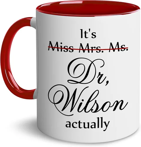 Miniatura 10 de Taza personalizada de realidad – Taza personalizada con nombre para graduación de doctorado, regalo de médico, divertida y perfecta para cumpleaños